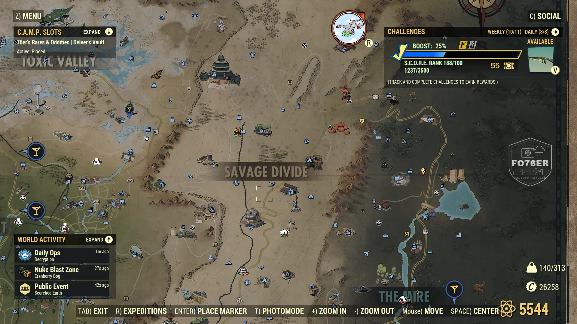 Savage Divide Map 06 — No Purification Gas! — Appalachia treasure map