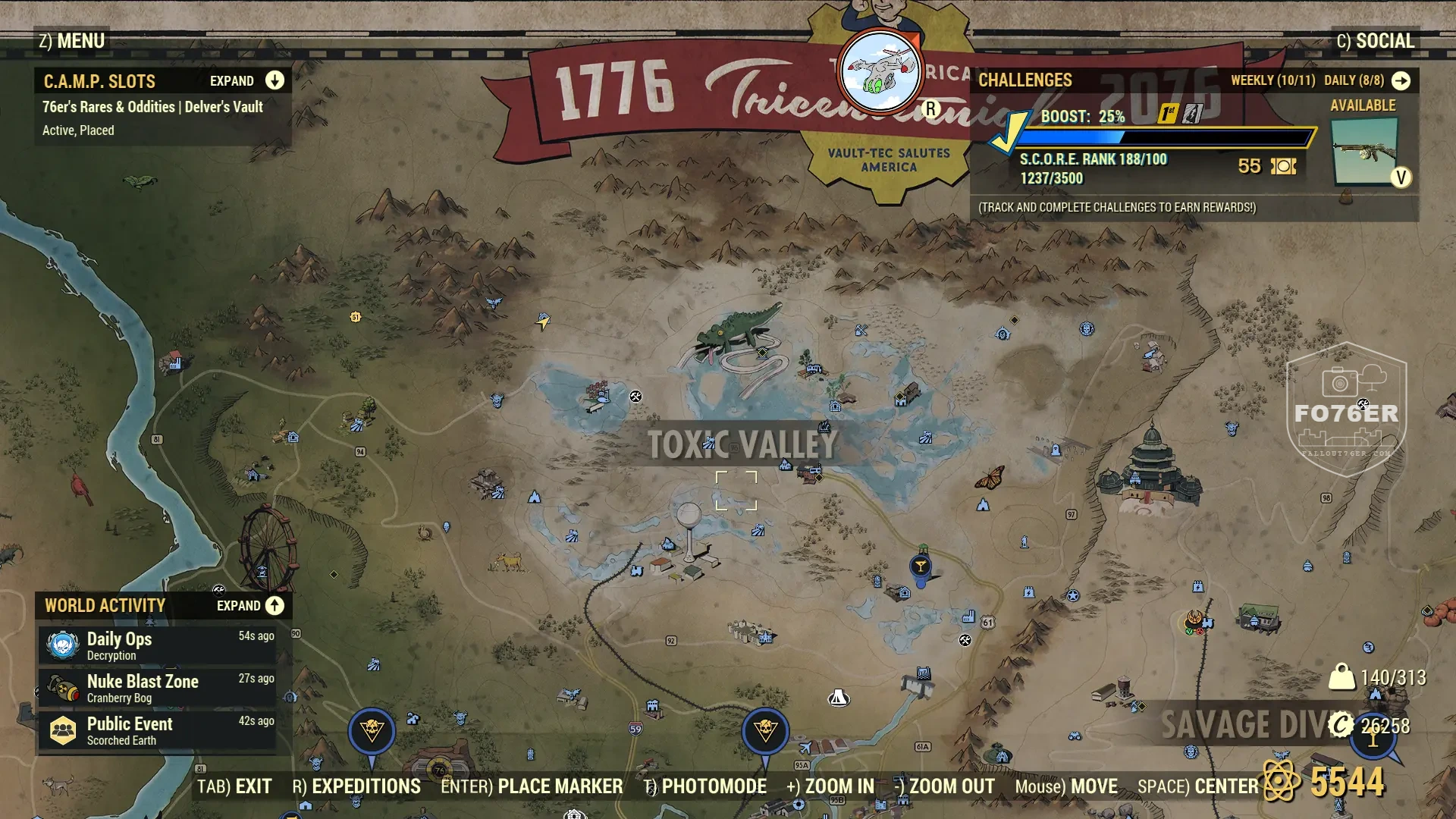 Toxic Valley Map 01 — The Becker Farm Hoard and Loot — Appalachia treasure map